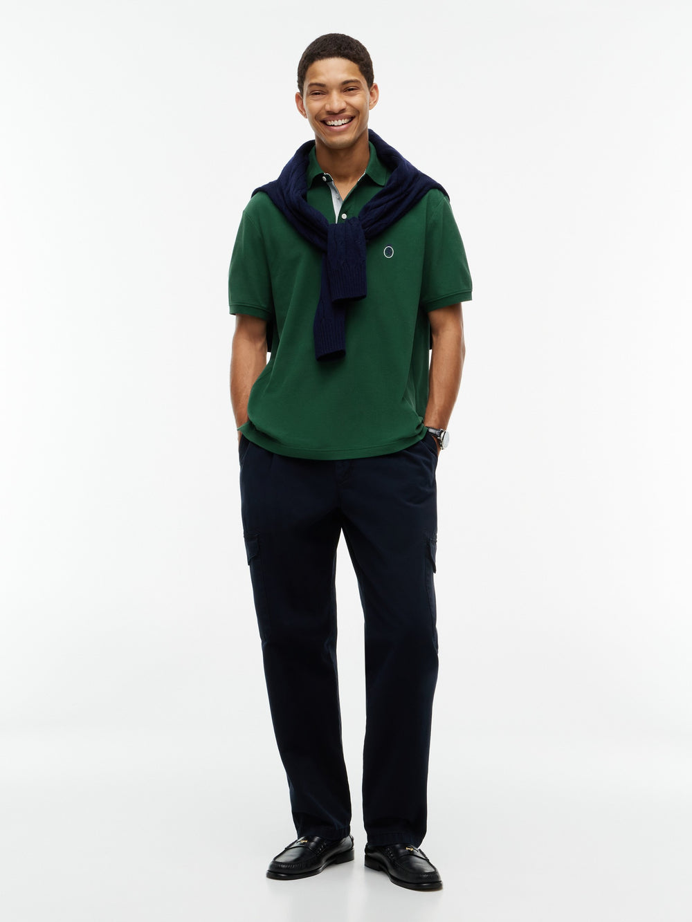 Relaxed Solid Pique Polo
