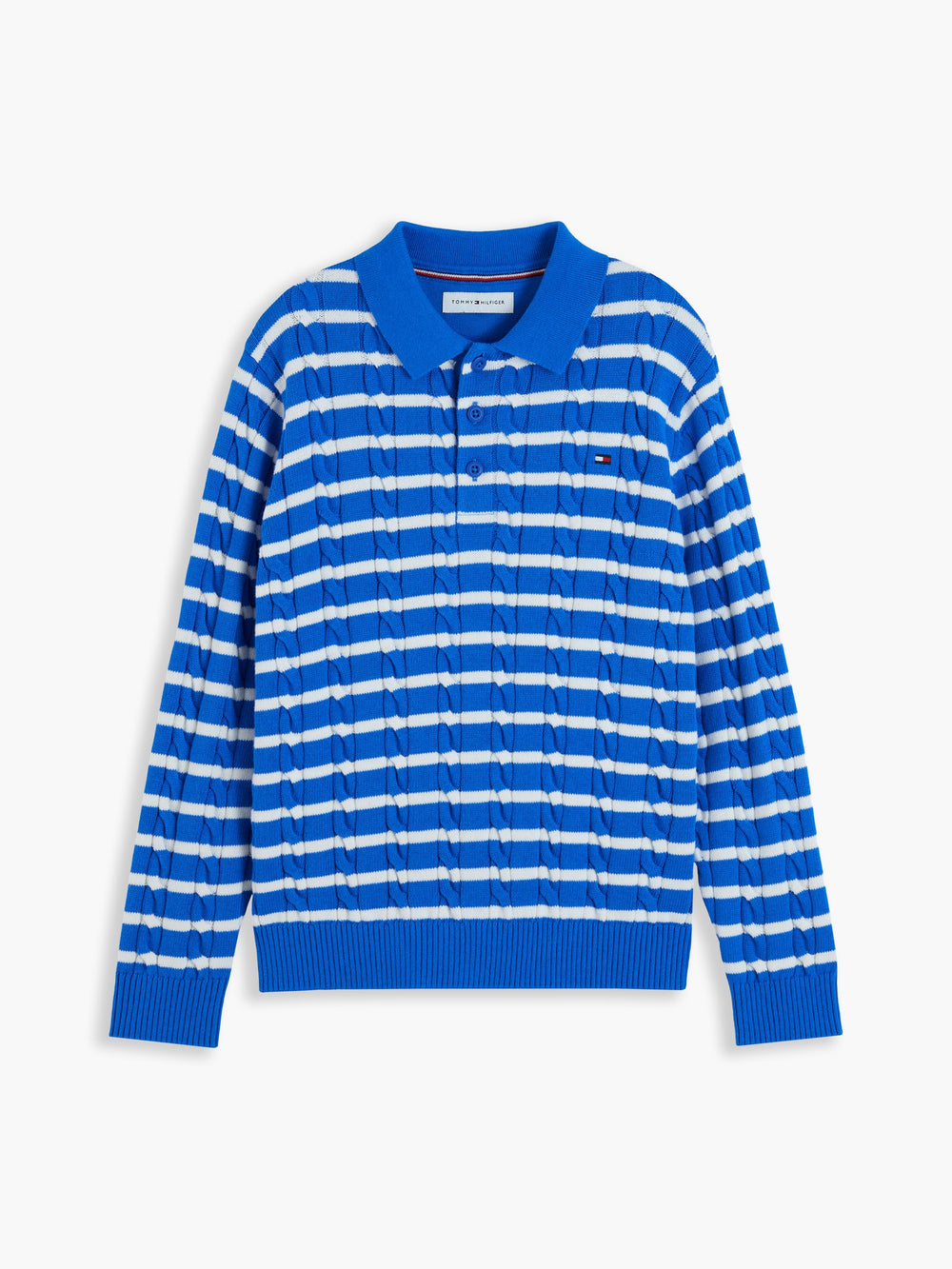 Kids Cable Knit Sweater Polo