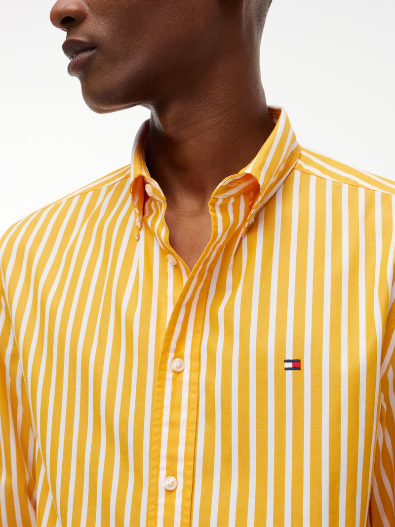 Regular Fit Stripe Poplin Shirt
