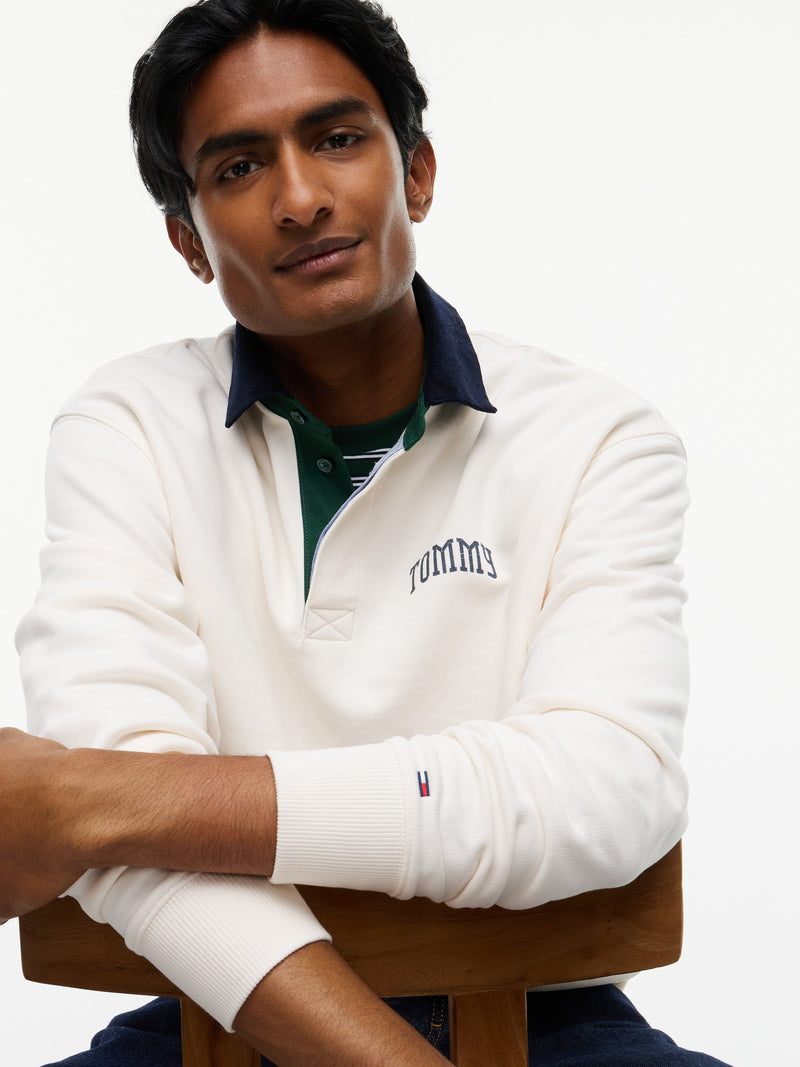 Relaxed Fit Rugby Polo