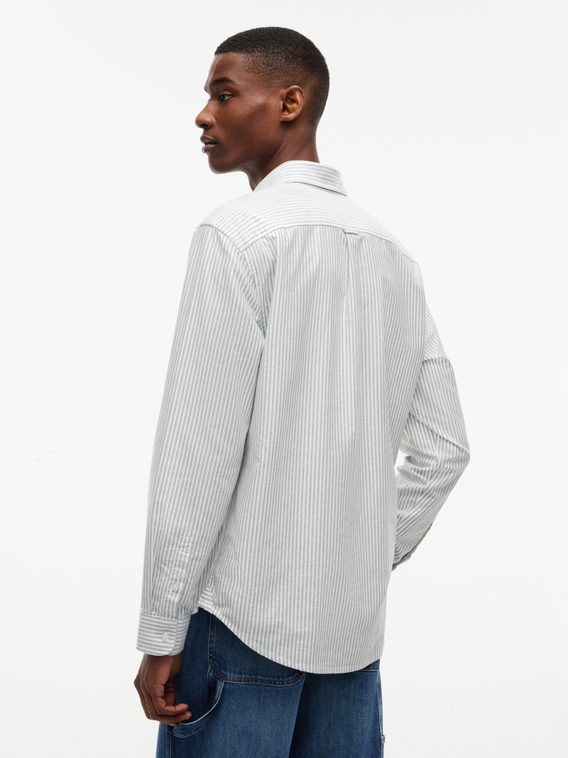 Regular Fit Stripe Oxford Shirt