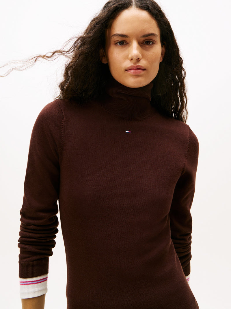 Full Sleeve Solid Sweater Bodycon Dress