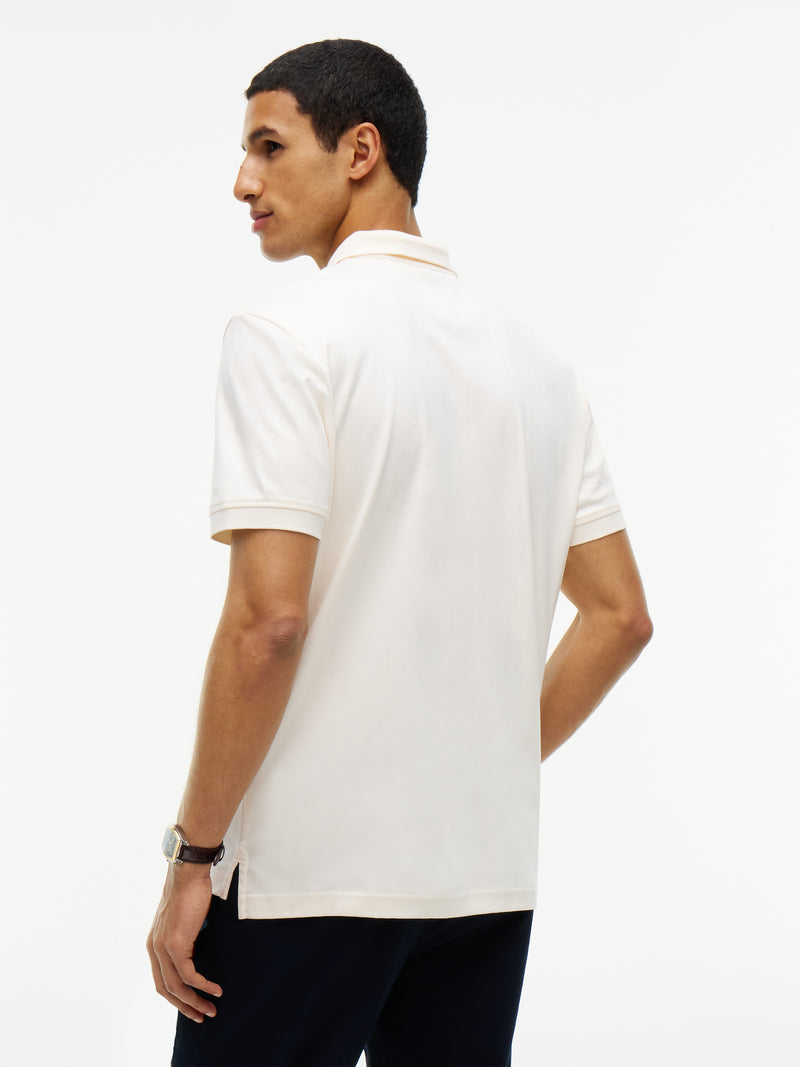 Regular Fit Jacquard Interlock Polo