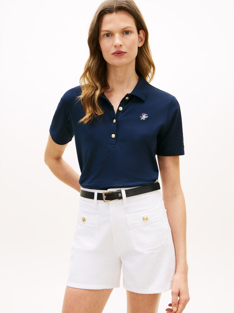 Solid Regular Fit Half Sleeve Pique Polo