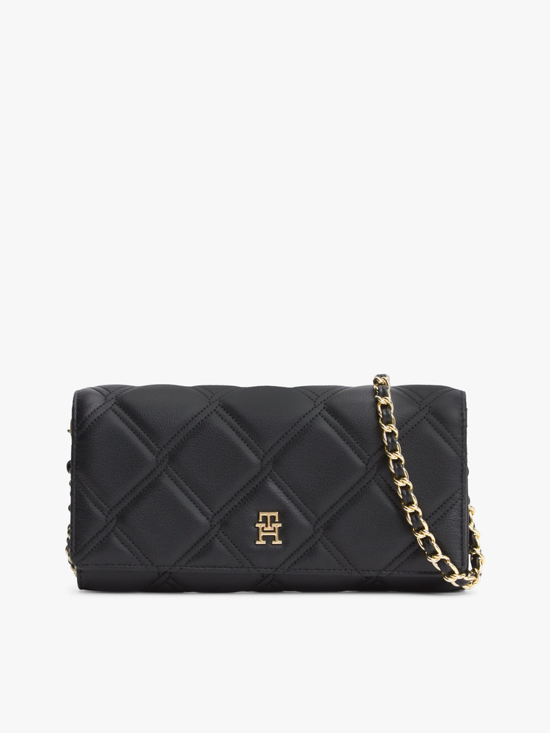 Embossed Pu Wallet On Sling Wallet