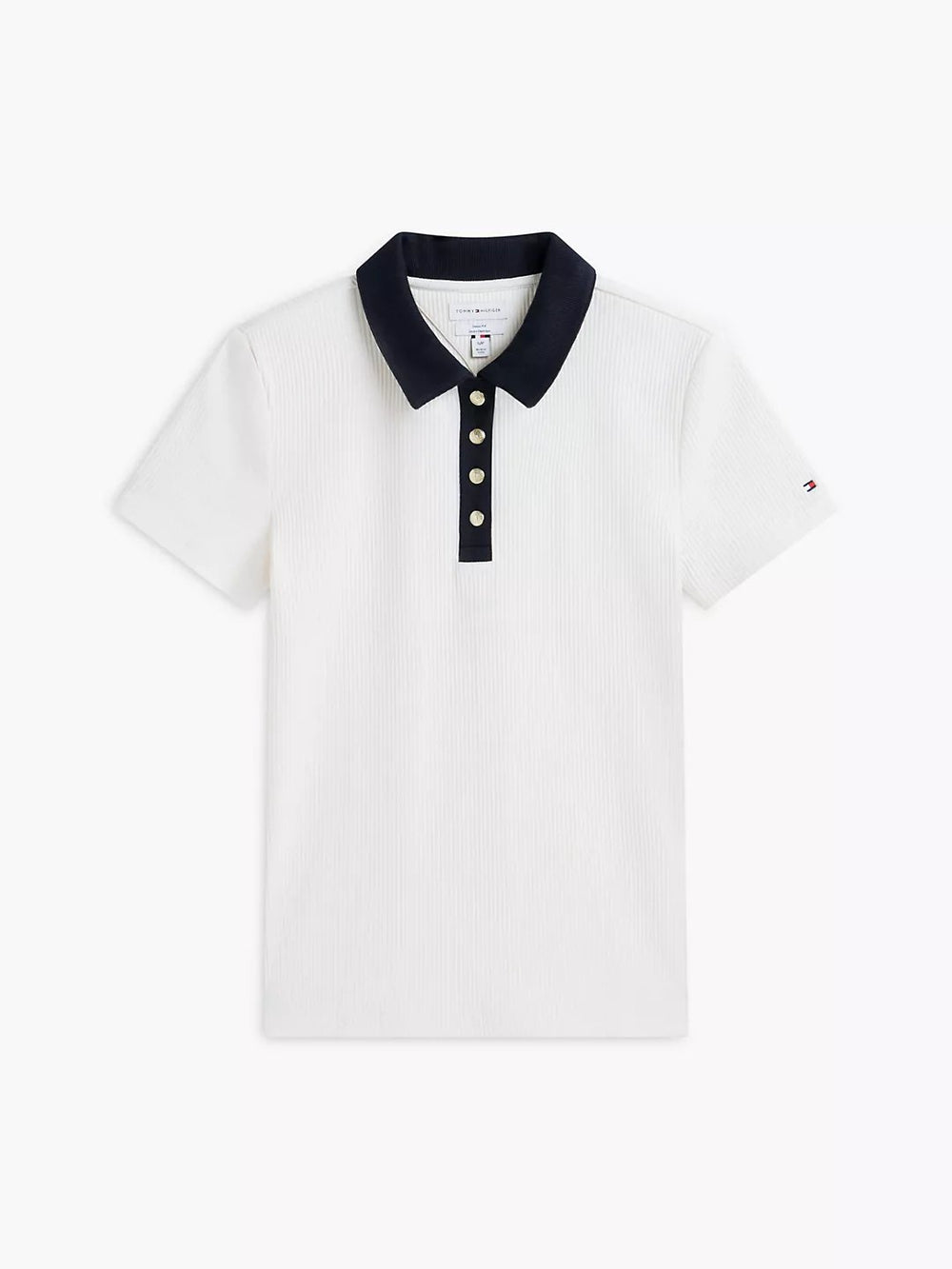 Solid Slim Fit Half Sleeve Ribbed Polo