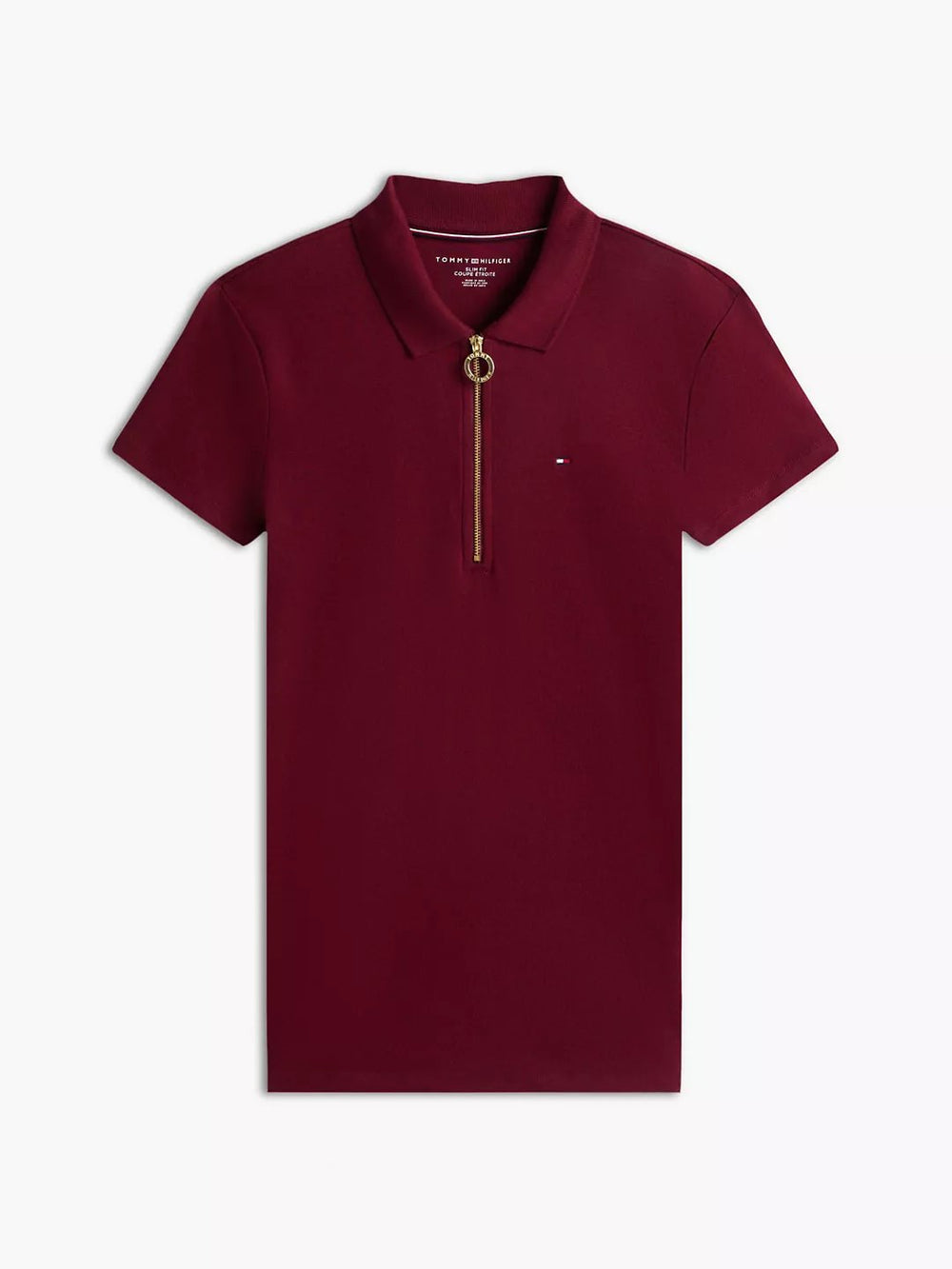 Solid Slim Fit Half Sleeve Ribbed Polo
