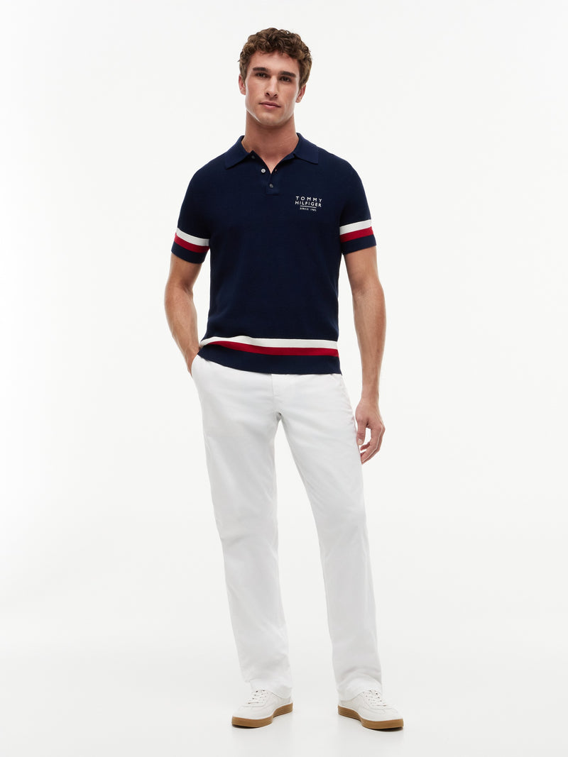 Regular Fit Flat Knit Polo
