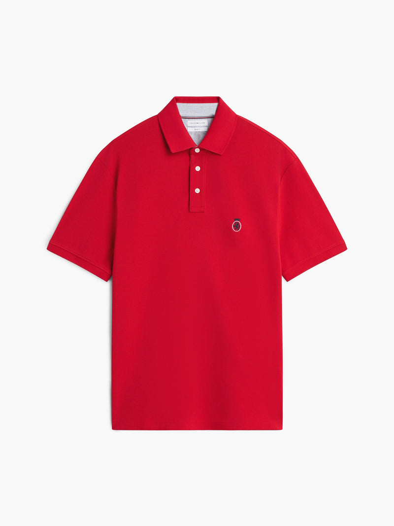 Relaxed Solid Pique Polo