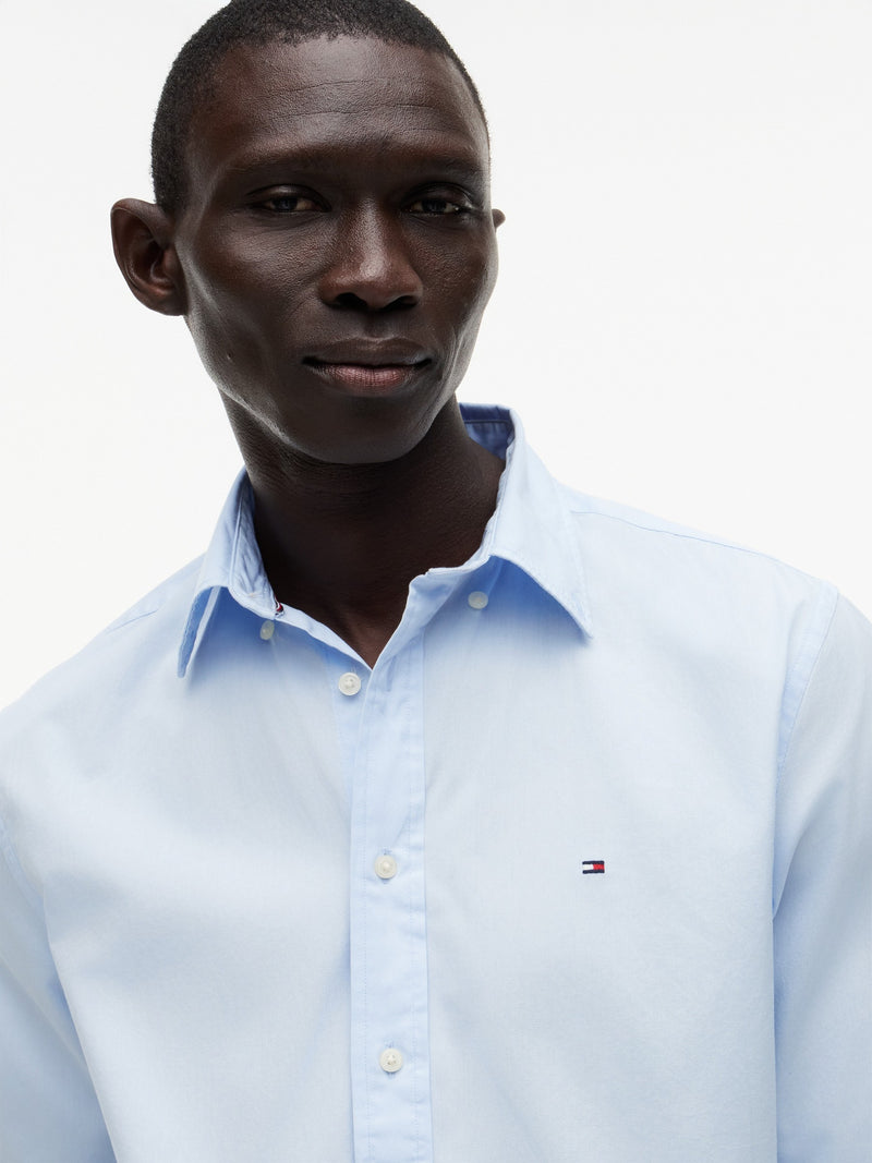 Regular Fit Solid Poplin Shirt