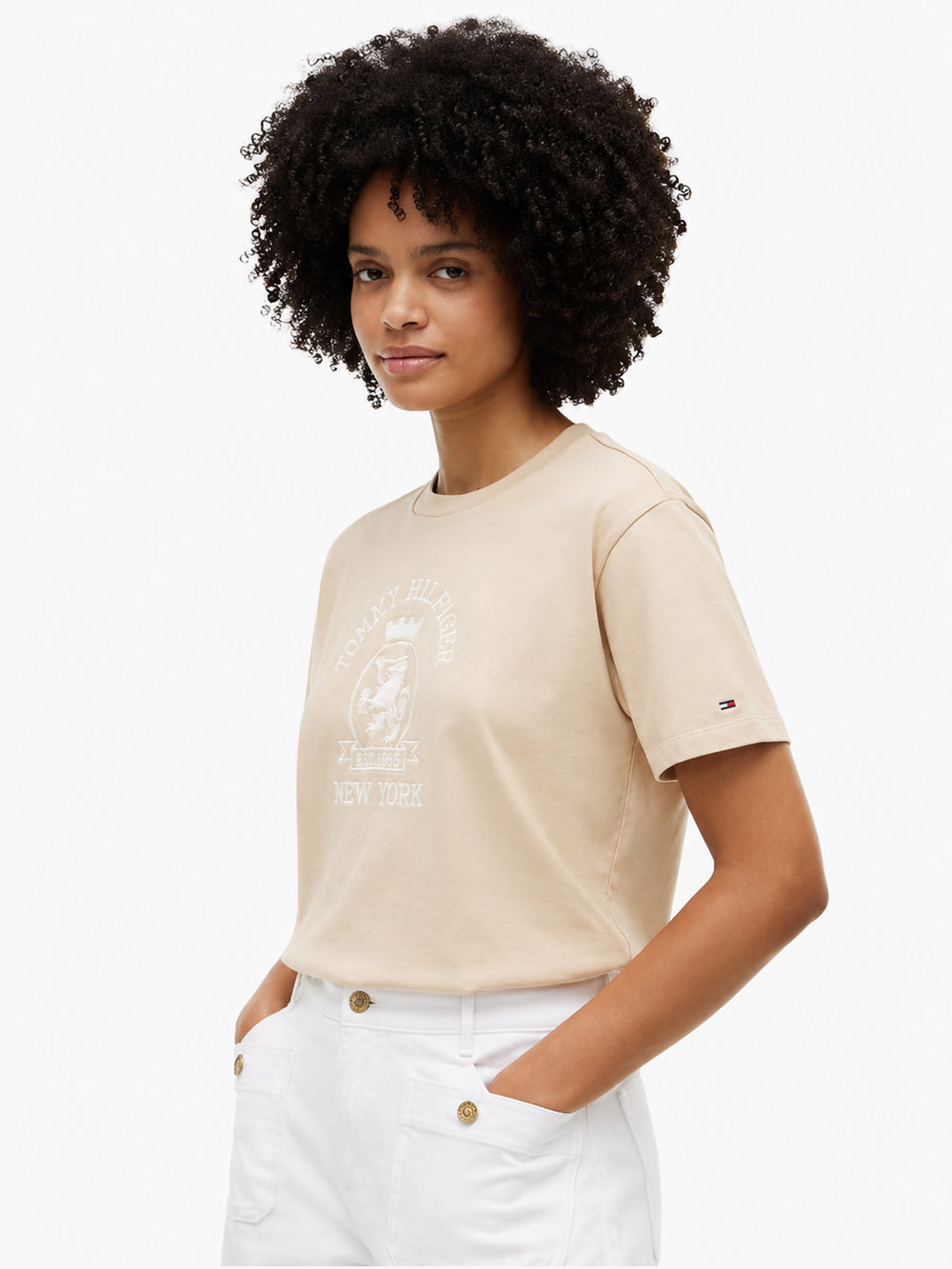 Solid Relaxed Fit Half Sleeve Cotton Jersey T-Shirt