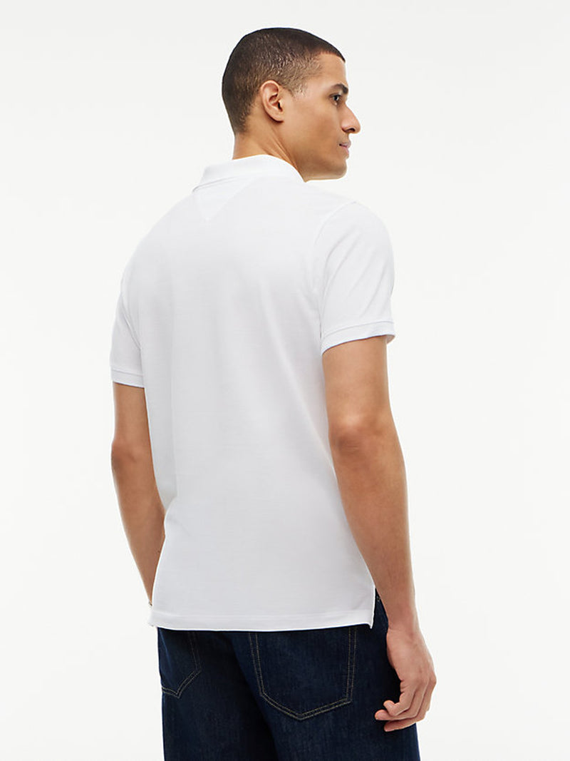 Slim Fit Contrast Placket Polo