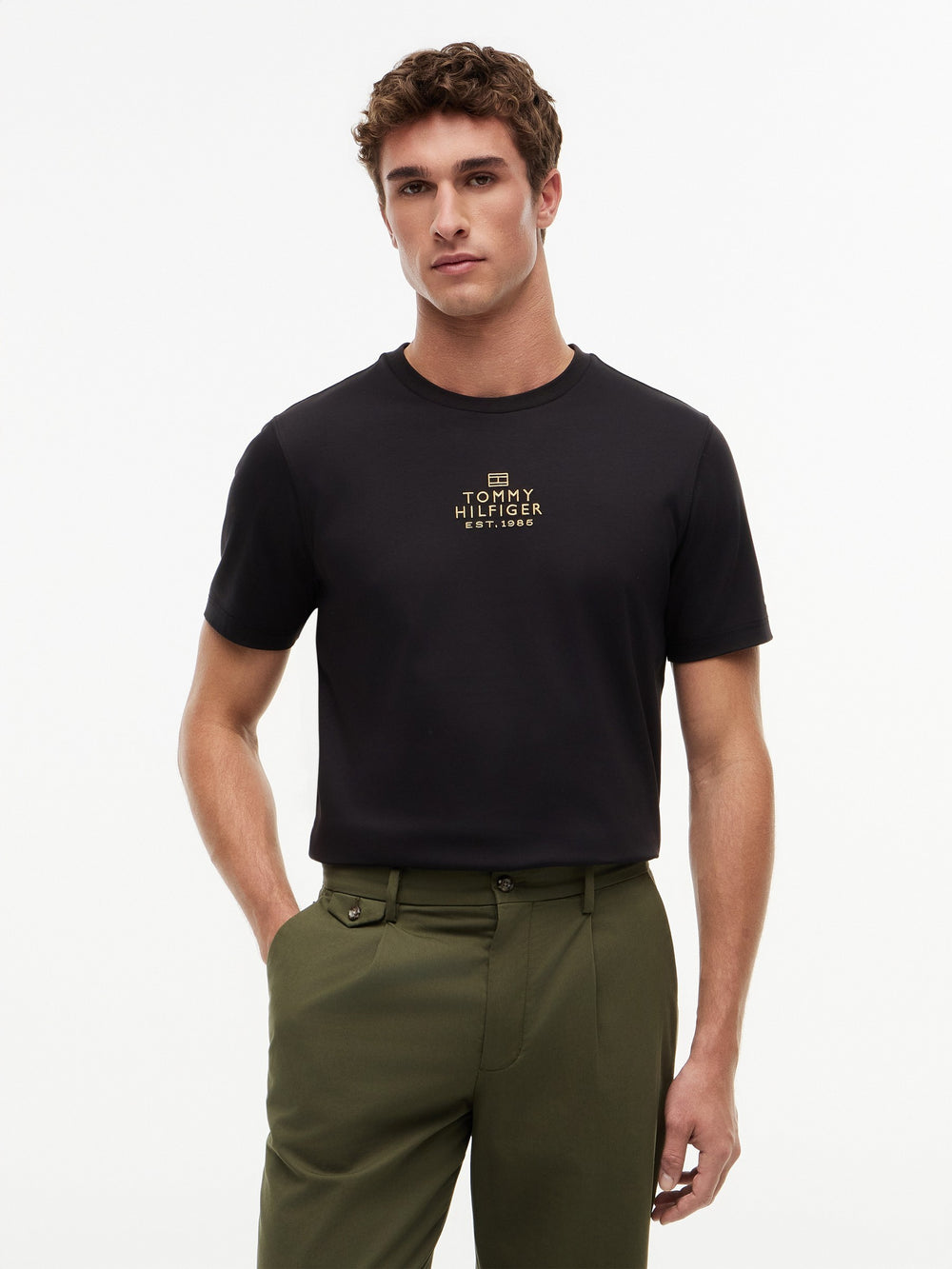Regular Fit Embroidered Interlock Tshirt