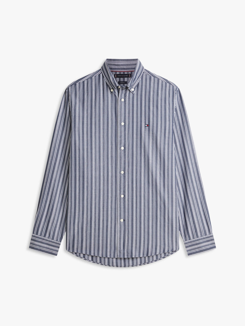 Regular Fit Stripe Poplin Shirt