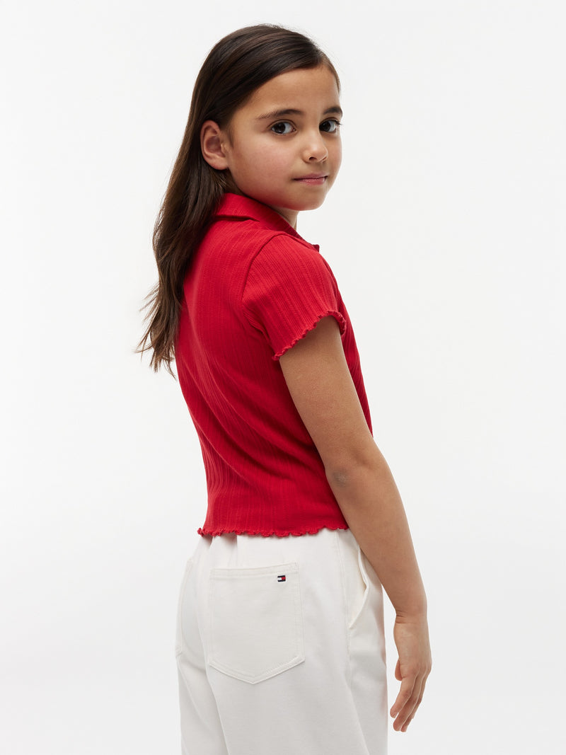 Kids Pointelle Polo