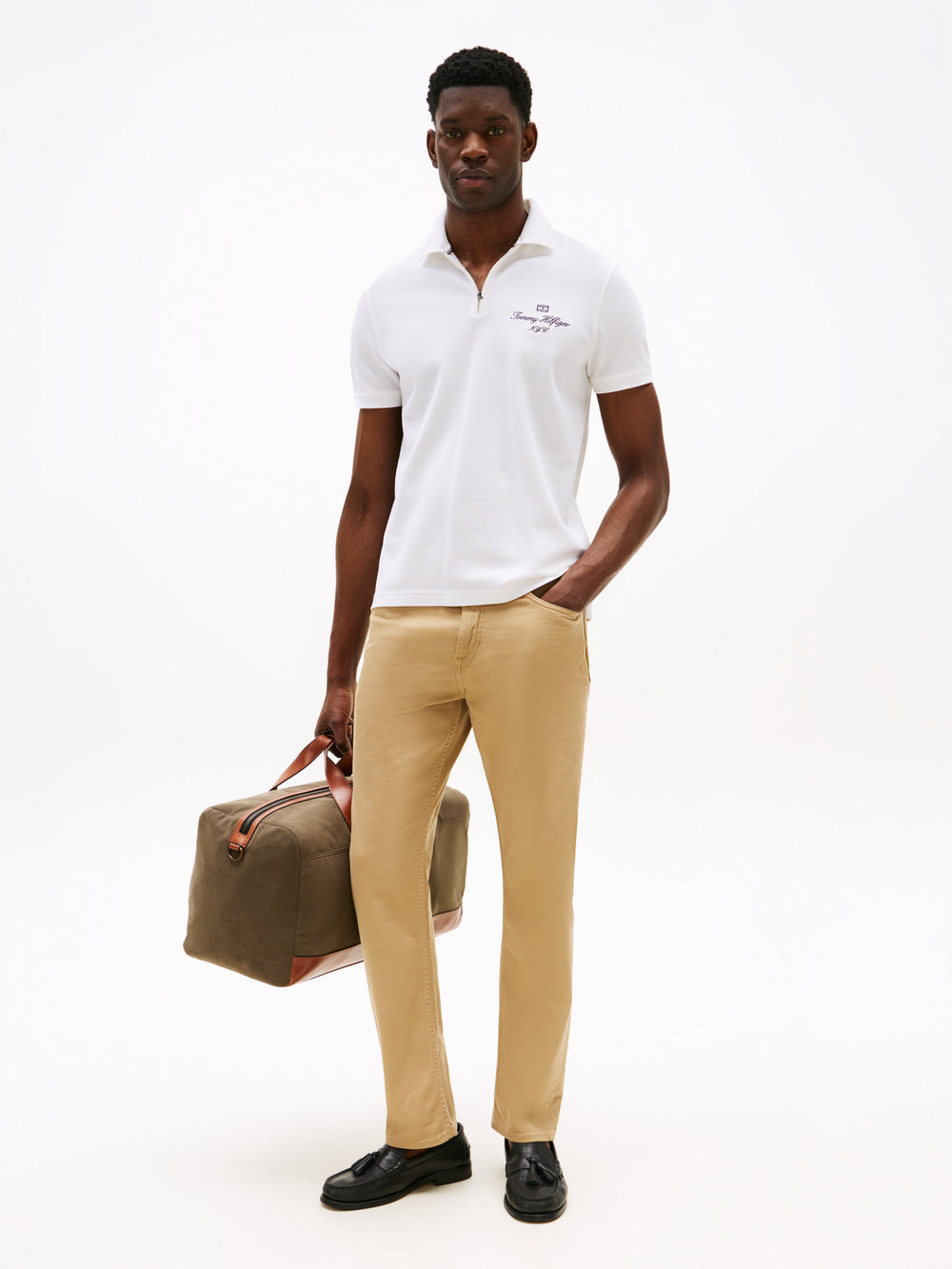 Regular Fit Zipper Polo