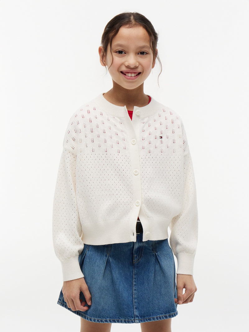 Kids Pointelle Cardigan