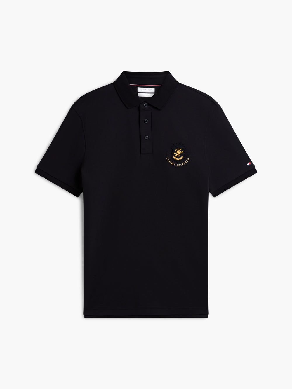 Regular Fit Interlock Badge Polo