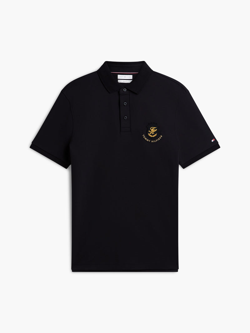 Regular Fit Interlock Badge Polo