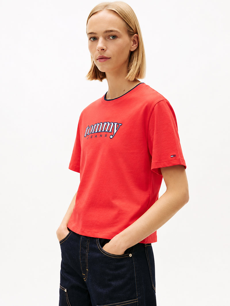 Solid Relaxed Fit Short Sleeve Cotton Jersey T-Shirt