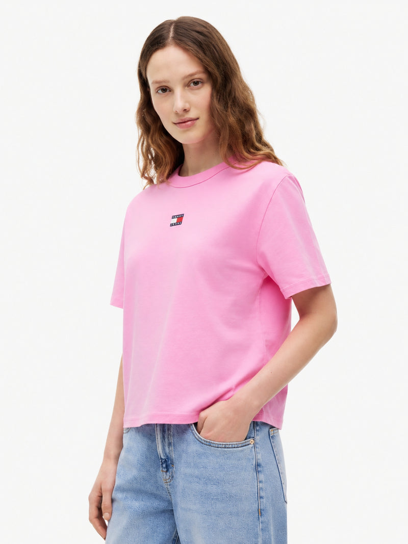 Solid Relaxed Fit Half Sleeve Cotton Jersey T-Shirt