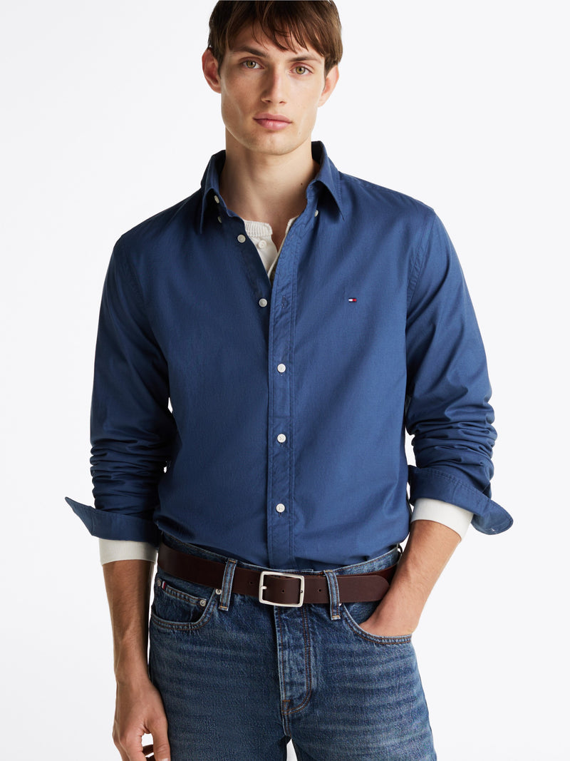 Regular Fit Solid Poplin Shirt