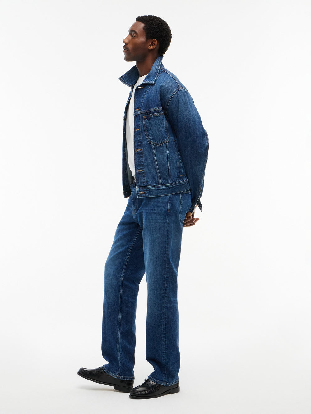 Men Otis Regular Straight Dark Wash Jeans