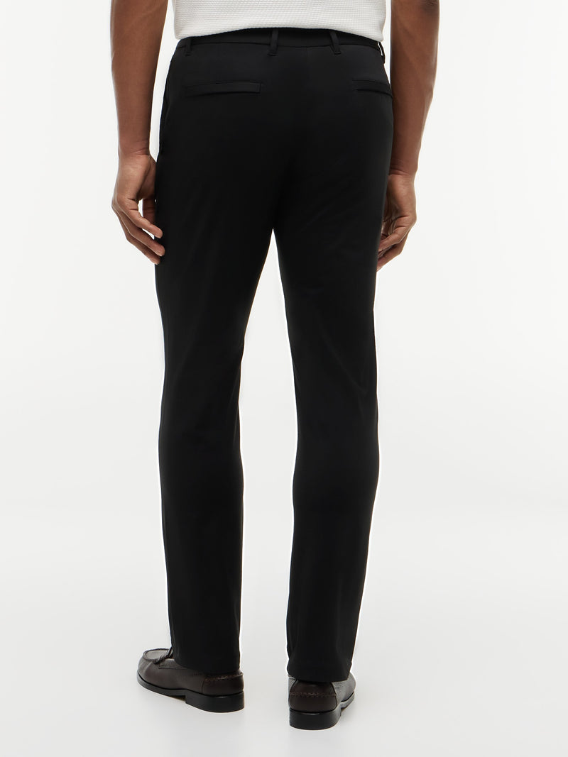 Men Denton Slim Straight Fit Knit Tech Trouser