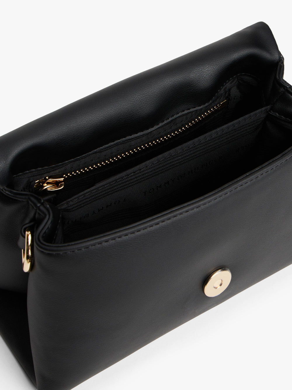 Solid Pu Crossbody Bag