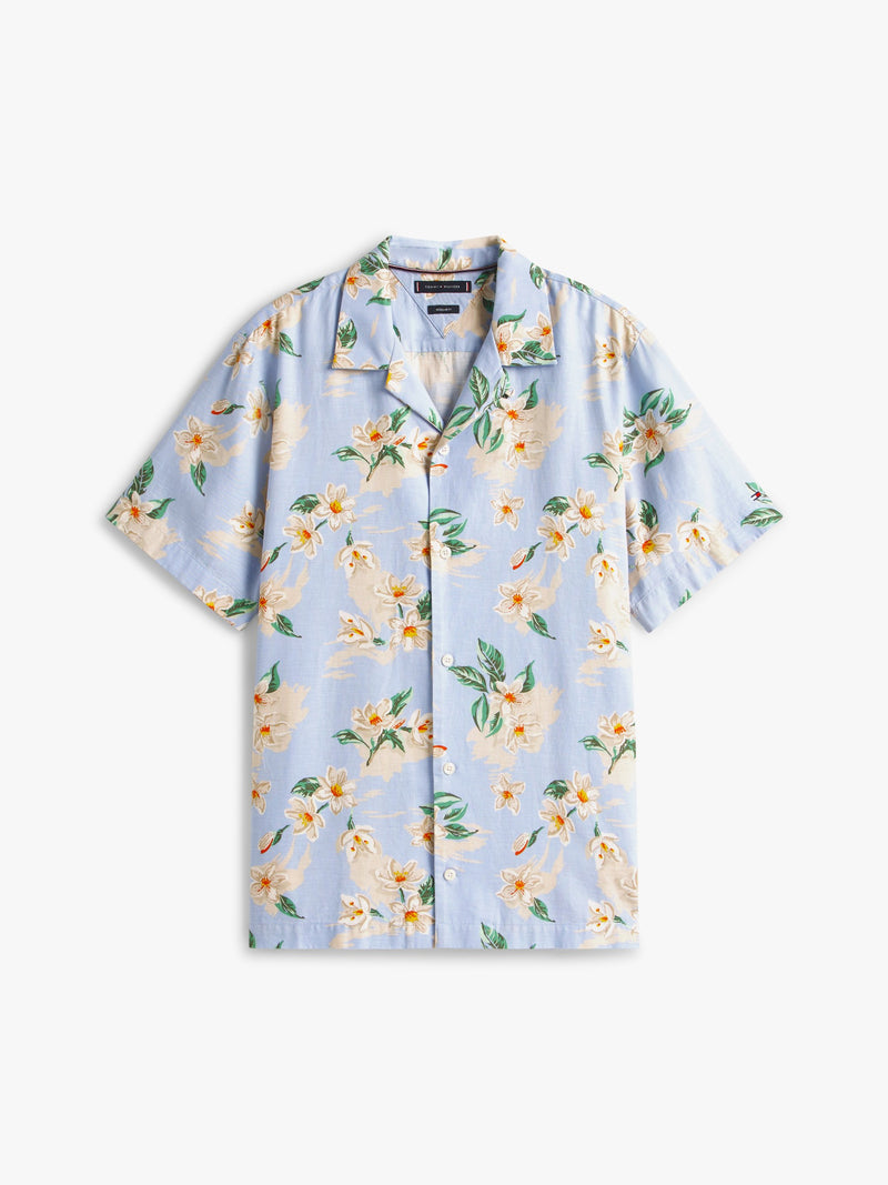 Regular Fit Poplin Print Shirt