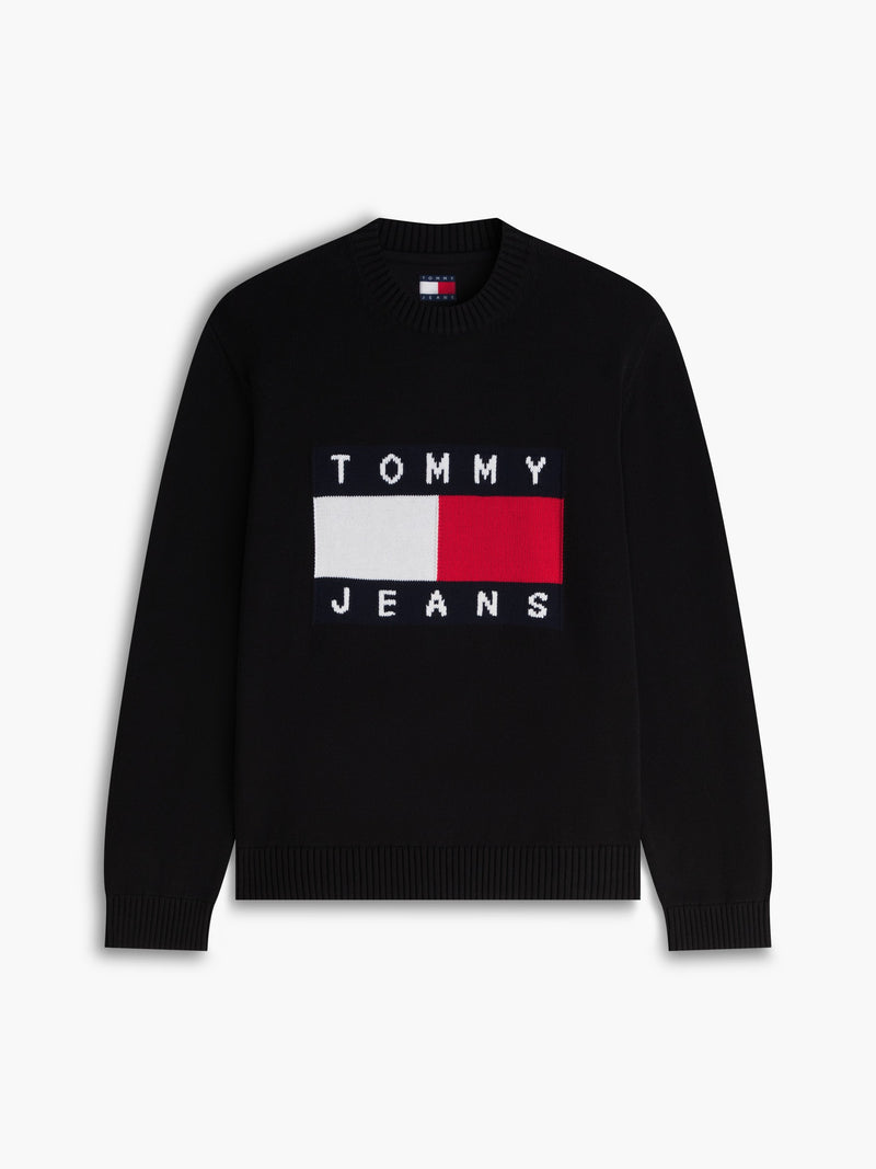 Regular Fit Jaquard Loose Knit Pullover