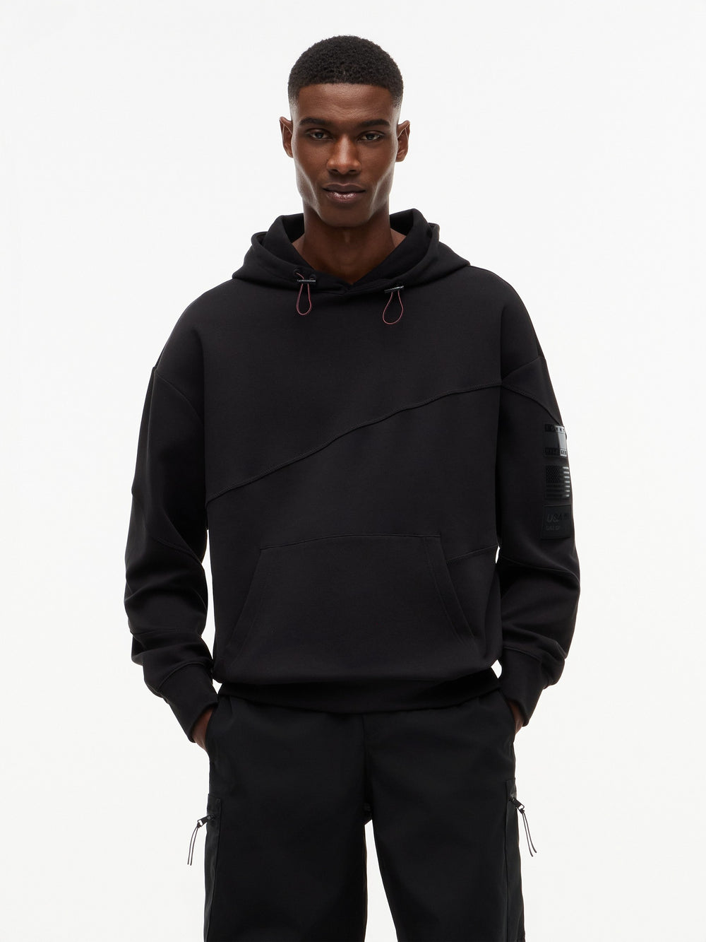 Relaxed Fit Solid Hoodie