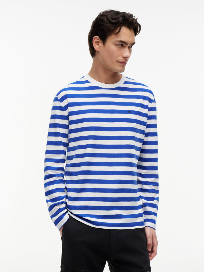 Regular Fit Stripe Long Sleeve T-Shirt