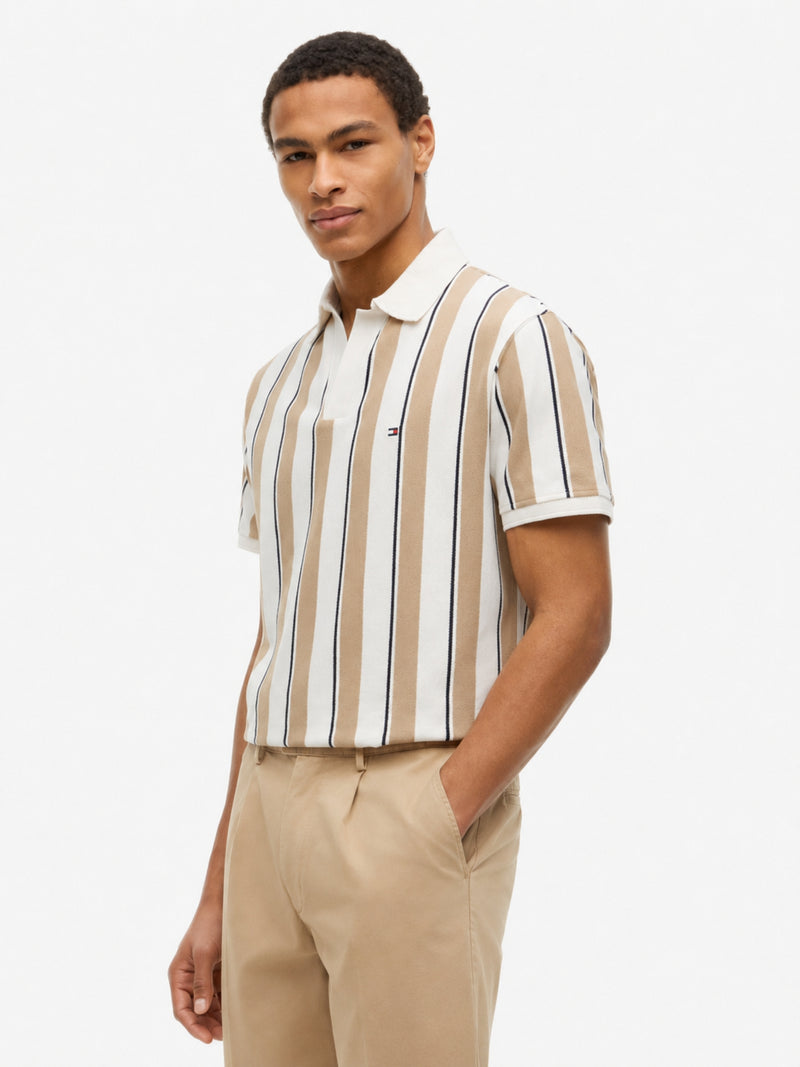 Johnny Collar Crepe Polo