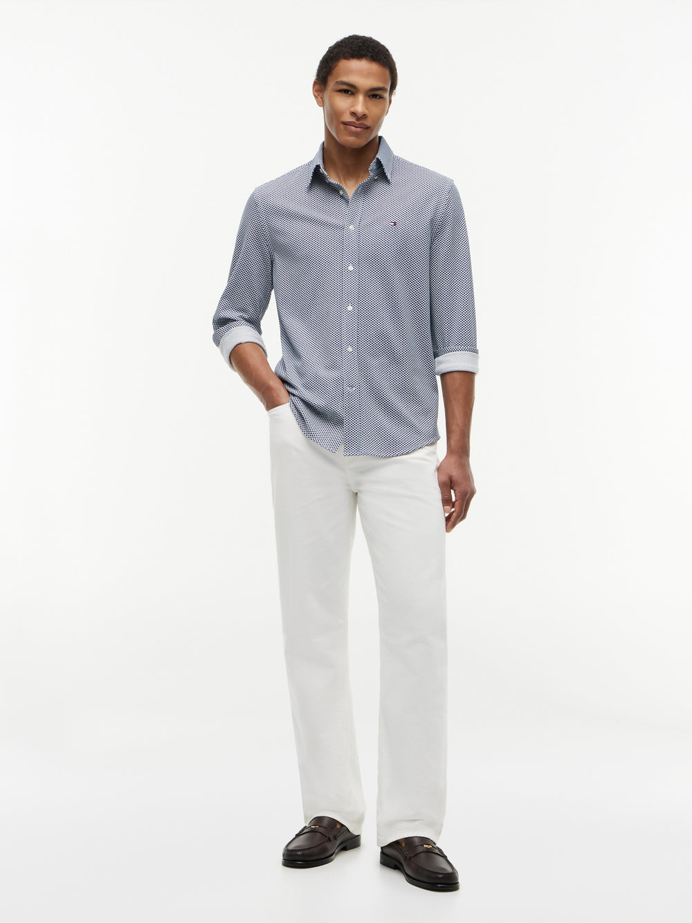 Regular Fit Printed Knit Shirt