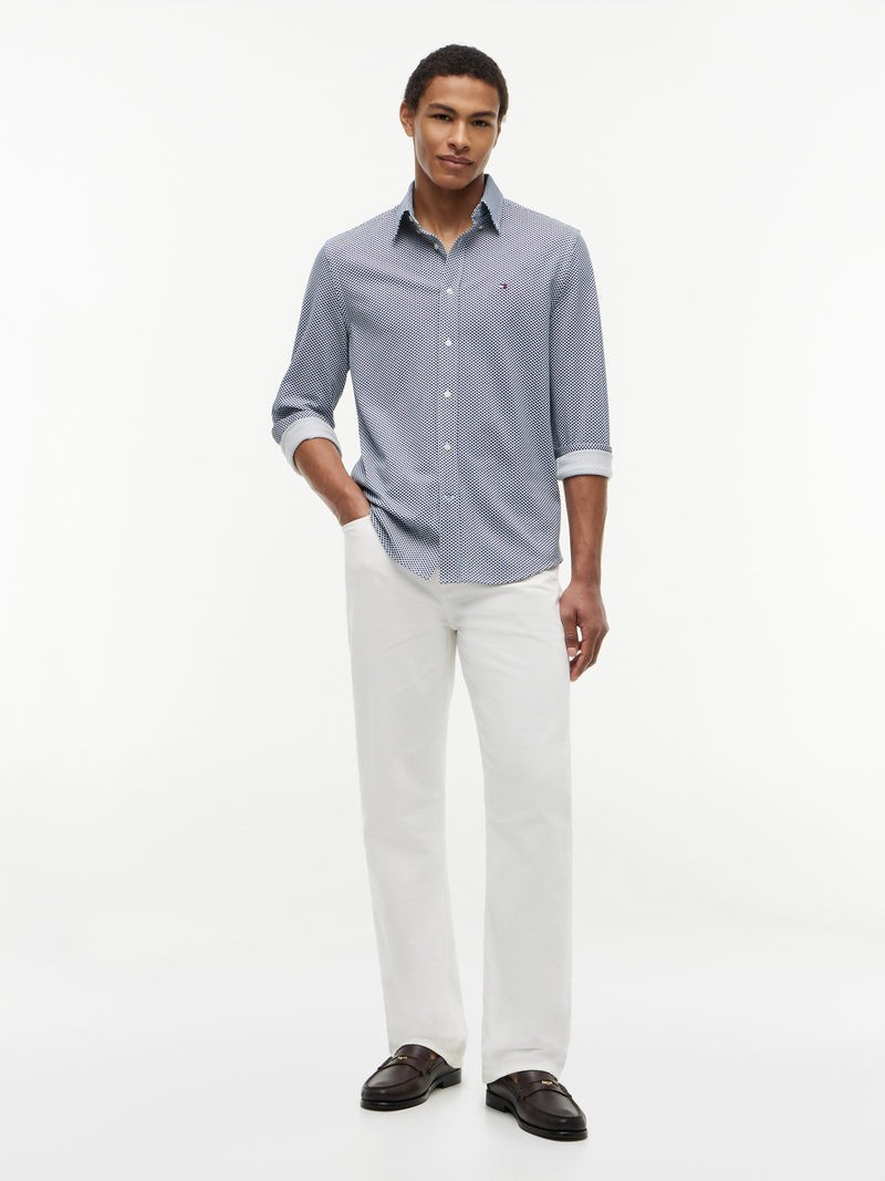 Regular Fit Printed Knit Shirt