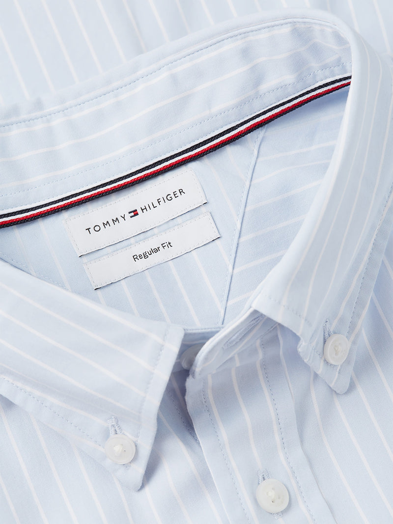 Regular Fit Stripe Poplin Shirt