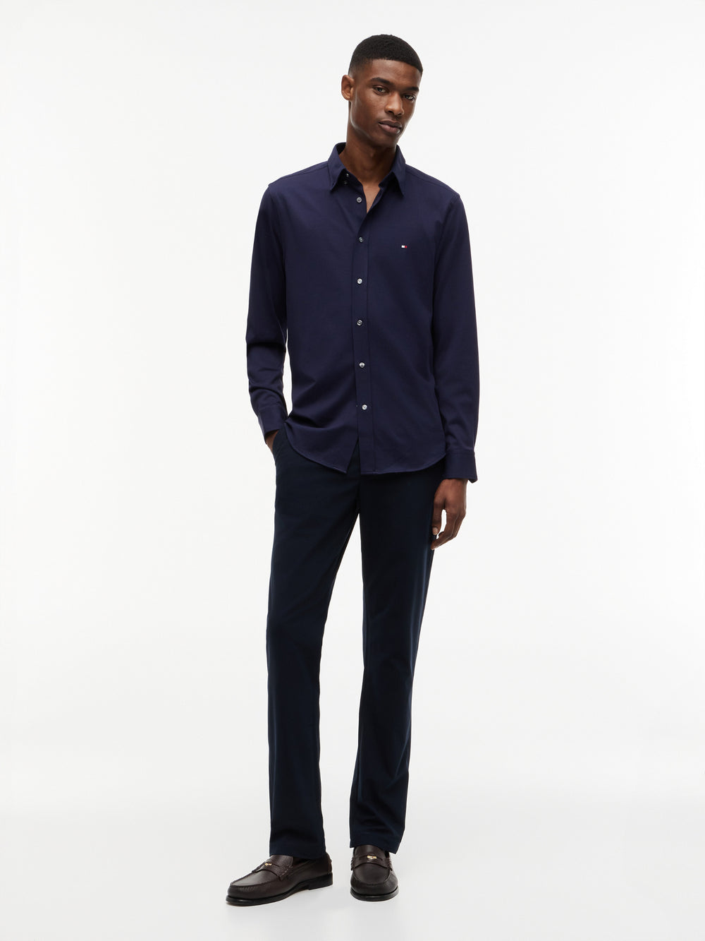 Slim Fit Solid Performance Shirt