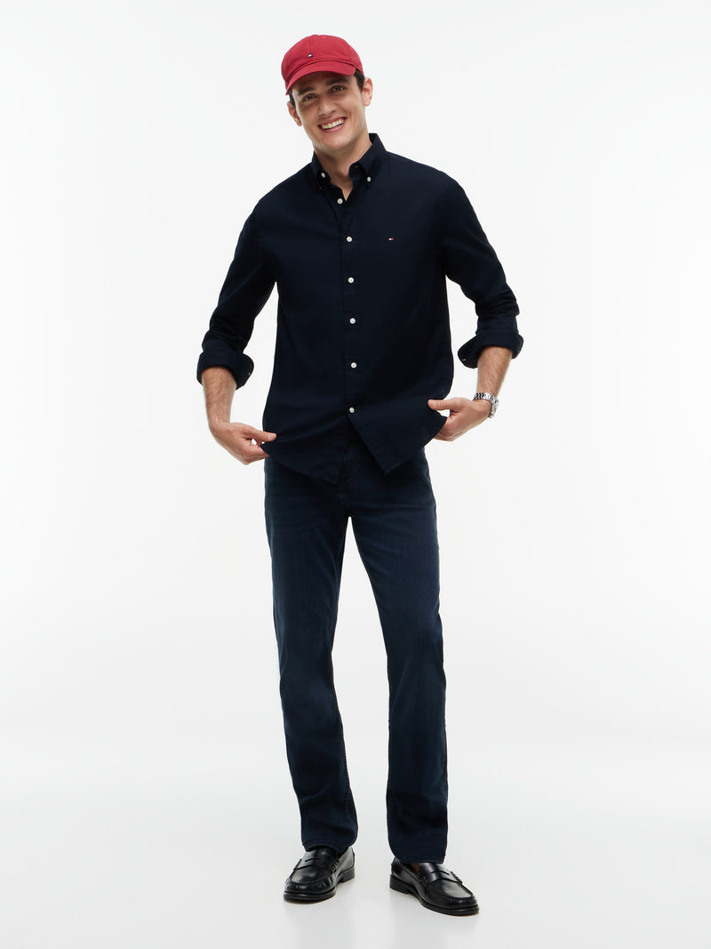 Regular Fit Solid Poplin Shirt