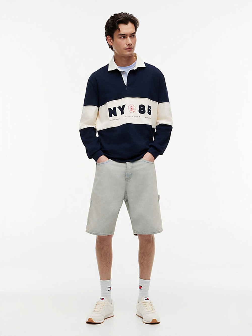 Relaxed Fit Rugby Polo