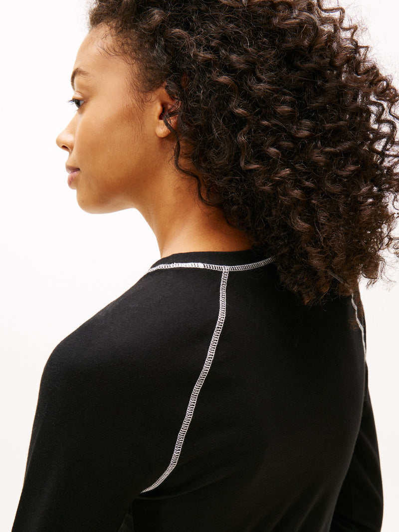 Full Sleeve Solid Cotton Jersey Bodycon Dress
