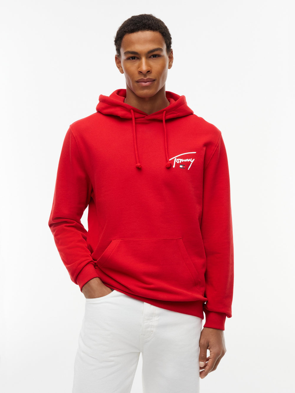 Regular Fit Suede Terry Hooded Sweatshirt