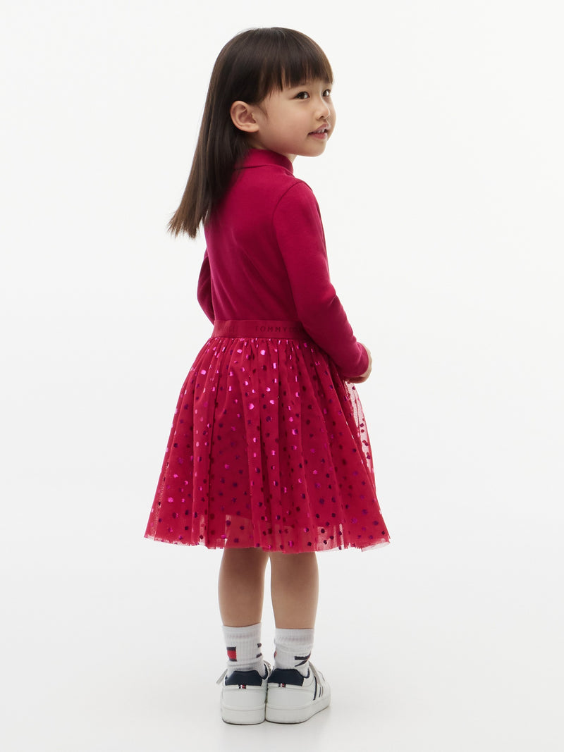 Kids Long-Sleeve Tulle Dress