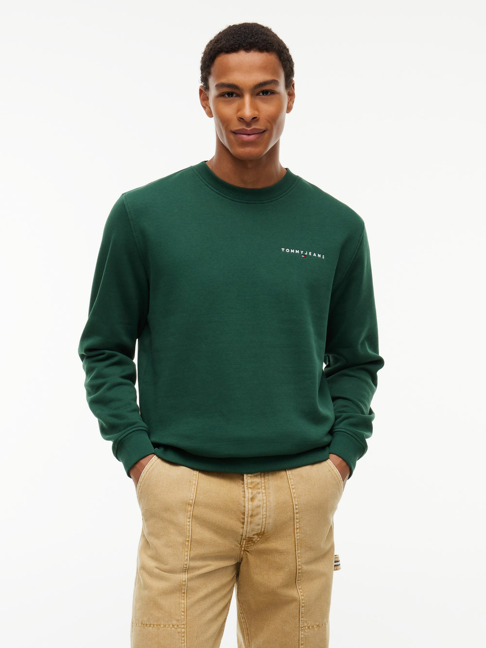 Regular Fit Fleece Crew Neck Sweatshirt