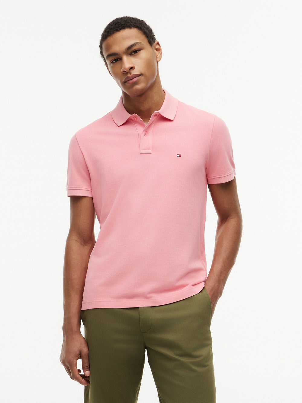 Regular Fit Solid Pique Polo