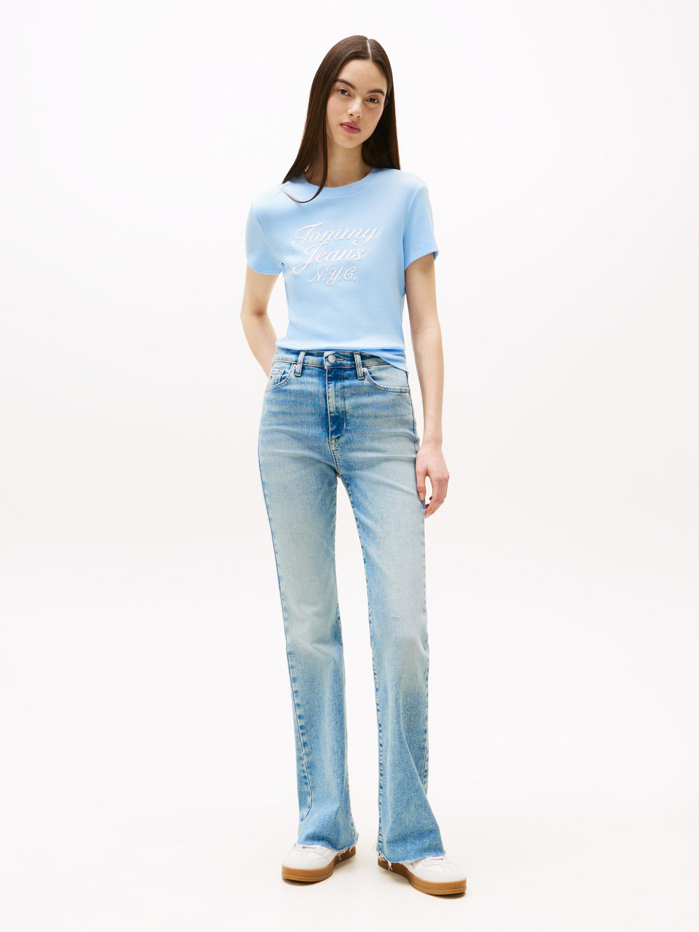 Solid Slim Fit Short Sleeve Ribbed T-Shirt