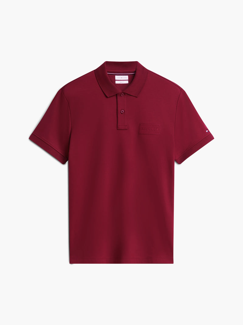 Regular Fit Tonal Graphic Interlock Polo
