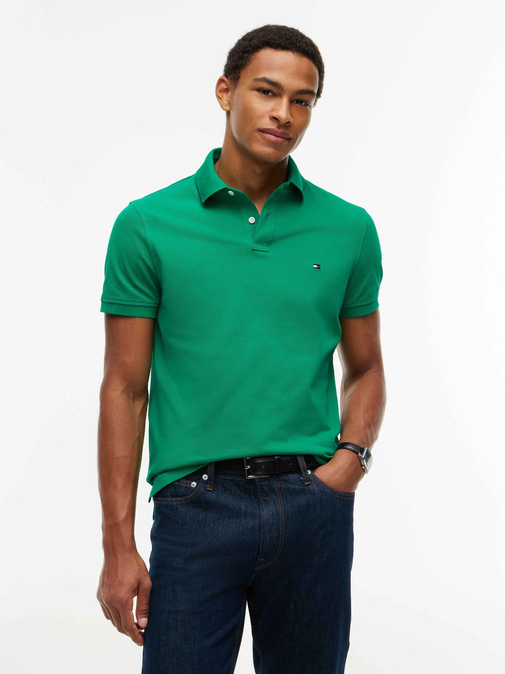 Regular Fit Solid Pique Polo