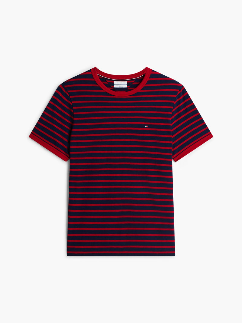 Regular Fit Striped Slub Jersey Tshirt