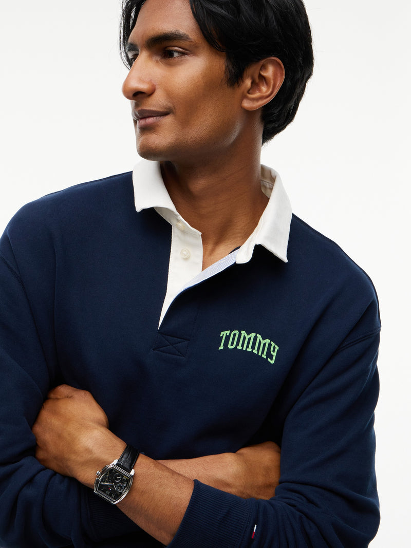 Relaxed Fit Rugby Polo